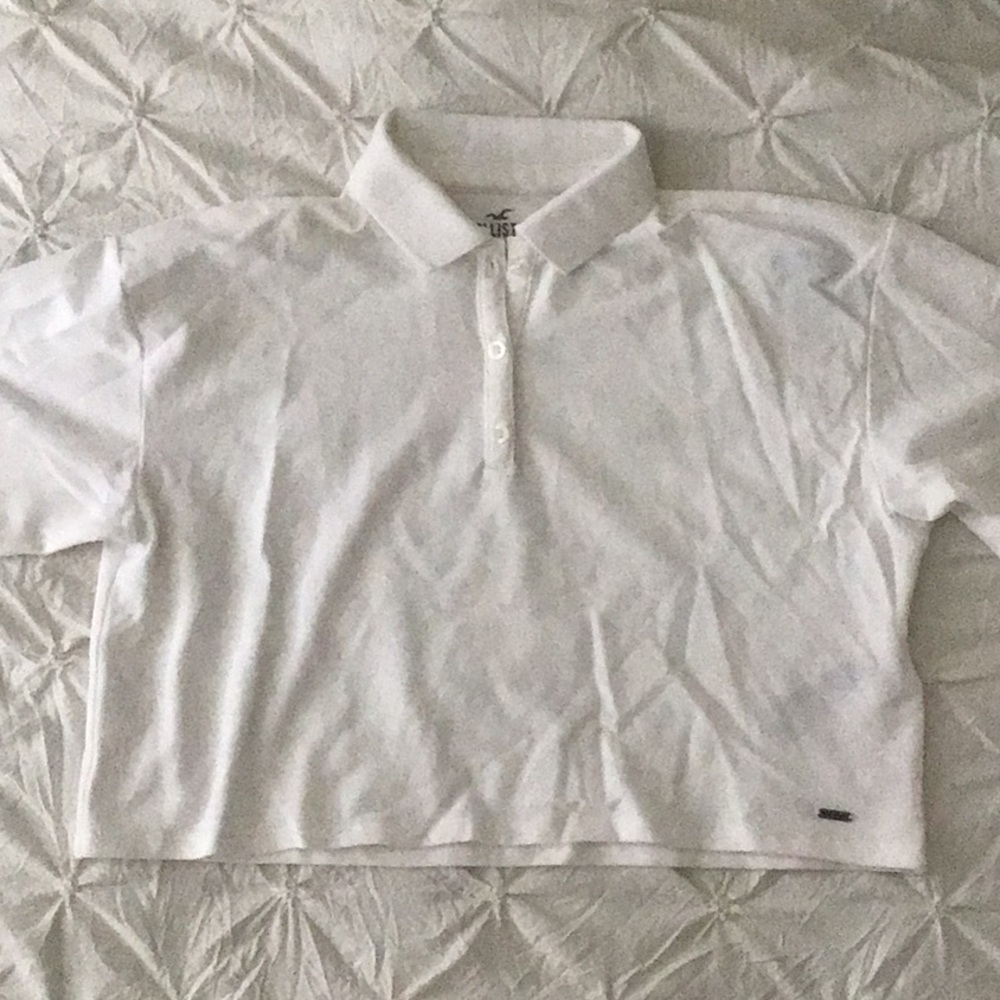 Cropped collared blouse